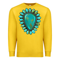Lemon western gemstone turquoise Premium Sweatshirt - Artiststas
