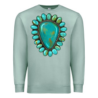 Seafoam western gemstone turquoise Premium Sweatshirt - Artiststas
