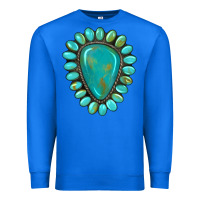 True Royal western gemstone turquoise Premium Sweatshirt - Artiststas