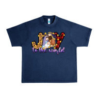 Navy joy to the world Urban Heavy Tee - Zillion Design Studio