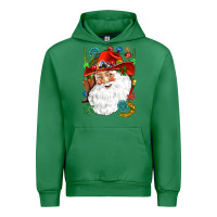 Emerald Cowboy Santa Urban Hoodie - NancyCooperArtShop