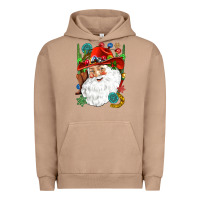 Pigment Burro Cowboy Santa Urban Hoodie - NancyCooperArtShop