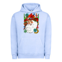 Pigment Grape Ice Cowboy Santa Urban Hoodie - NancyCooperArtShop