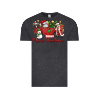 Vintage Black merry christmas truck Vintage Tee - MaliasSmallBusiness