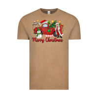 Vintage Coffee merry christmas truck Vintage Tee - MaliasSmallBusiness