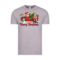 Vintage Zinc merry christmas truck Vintage Tee - MaliasSmallBusiness