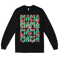Black mama mama mama mama Long Sleeve Tee - Zillion Design Studio