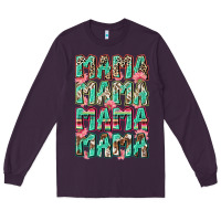 Plum mama mama mama mama Long Sleeve Tee - Zillion Design Studio