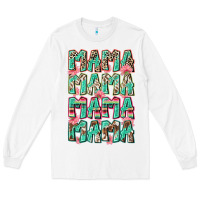 White mama mama mama mama Long Sleeve Tee - Zillion Design Studio