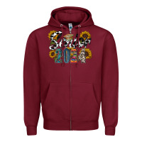 Burgundy senior 2024 Zipper Hoodie - RacoonDesign