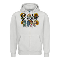 Dove Grey senior 2024 Zipper Hoodie - RacoonDesign