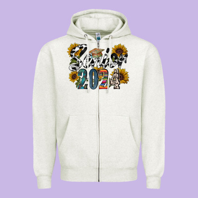 Senior 2024 Zipper Hoodie Designed By Racoondesign