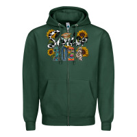 Sports Green senior 2024 Zipper Hoodie - RacoonDesign