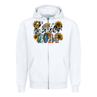 White senior 2024 Zipper Hoodie - RacoonDesign