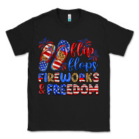Black flip flops fireworks and freedom Classic Tee - Zillion Design Studio