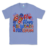 Colony Blue flip flops fireworks and freedom Classic Tee - Zillion Design Studio