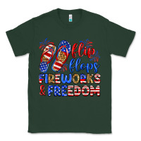 Sports Green flip flops fireworks and freedom Classic Tee - Zillion Design Studio
