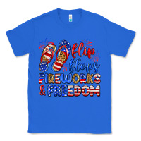 True Royal flip flops fireworks and freedom Classic Tee - Zillion Design Studio