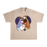 French Oak holy night jesus birth Urban Heavy Tee - Zillion Design Studio