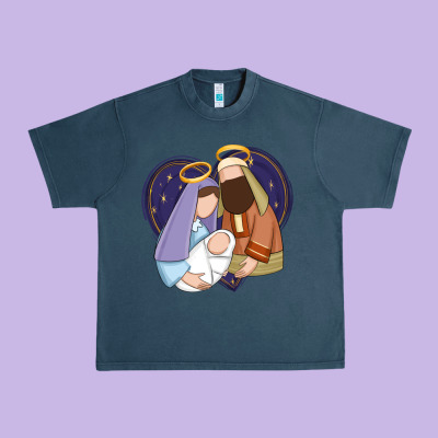 Urban Heavy Tee holy night jesus birth