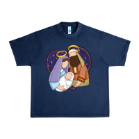 Navy holy night jesus birth Urban Heavy Tee - Zillion Design Studio