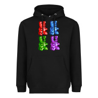 Black jellybear Heavyweight Hoodie - AdoDesignShop