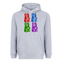 Heather Grey jellybear Heavyweight Hoodie - AdoDesignShop
