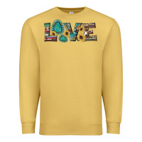Antique Gold western gemstone sunflowers serape leopard turquoise love Premium Sweatshirt - Artiststas