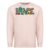 Pale Pink western gemstone sunflowers serape leopard turquoise love Premium Sweatshirt - Artiststas