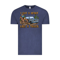Vintage Denim i got a heart like a truck Vintage Tee - MaliasSmallBusiness