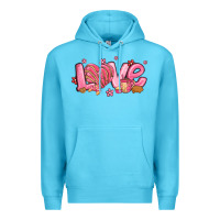 Ocean Blue love mexican conchas valentines day Premium Hoodie - MaliasSmallBusiness