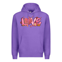Purple love mexican conchas valentines day Premium Hoodie - MaliasSmallBusiness