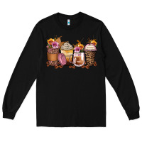Black leopard rose glitter flowers coffee cups Long Sleeve Tee - Zillion Design Studio