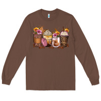 Chestnut leopard rose glitter flowers coffee cups Long Sleeve Tee - Zillion Design Studio
