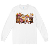 White leopard rose glitter flowers coffee cups Long Sleeve Tee - Zillion Design Studio