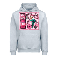 Heather Grey nurse Urban Hoodie - MaliasSmallBusiness