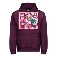 Mauve Wine nurse Urban Hoodie - MaliasSmallBusiness
