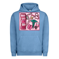 Pigment Pebble Blue nurse Urban Hoodie - MaliasSmallBusiness