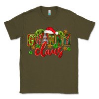 Army Green christmas granny claus Classic Tee - FaDigitalArtStudio