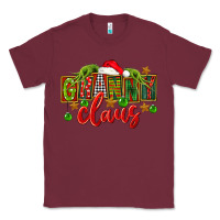 Burgundy christmas granny claus Classic Tee - FaDigitalArtStudio