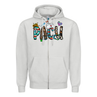 Dove Grey pacu Zipper Hoodie - CowhideDigitalArt