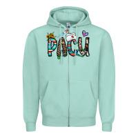 Seafoam pacu Zipper Hoodie - CowhideDigitalArt
