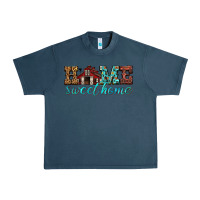 Midnight Navy home sweet home Urban Heavy Tee - texasbilliewilder