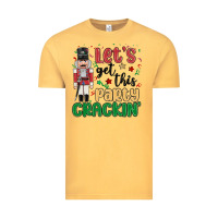 Vintage Mustard lets get this party crackin Vintage Tee - MaliasSmallBusiness