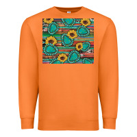 Carrot western gemstone sunflowers serape cowhide glitter wooden Premium Sweatshirt - Artiststas