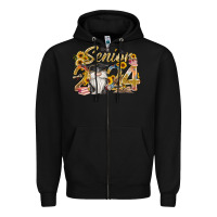 Black senior 2024 Zipper Hoodie - RacoonDesign