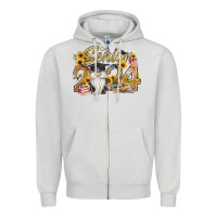 Dove Grey senior 2024 Zipper Hoodie - RacoonDesign