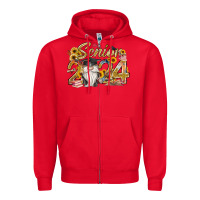 Red senior 2024 Zipper Hoodie - RacoonDesign