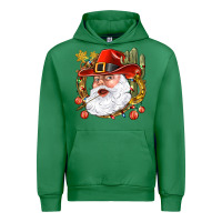 Emerald Cowboy Santa Urban Hoodie - NancyCooperArtShop