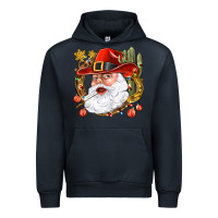 Navy Cowboy Santa Urban Hoodie - NancyCooperArtShop